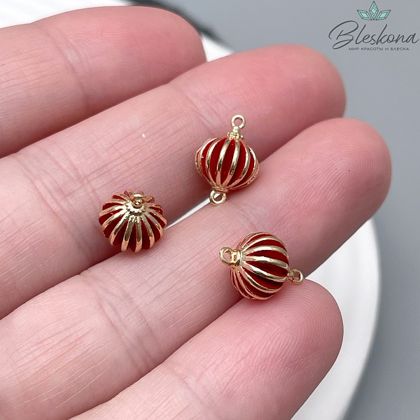 8*11,2мм, Коннектор китайский фонарик , цвет золото 