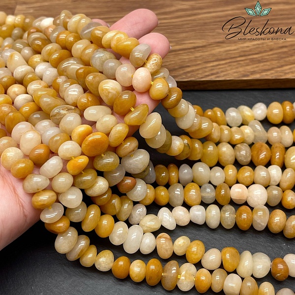 Авантюрин коричневый галтовка №1 (6-9)*(8-13)