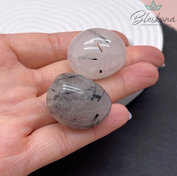 Кварц Рутиловый галтовка 22-30 мм