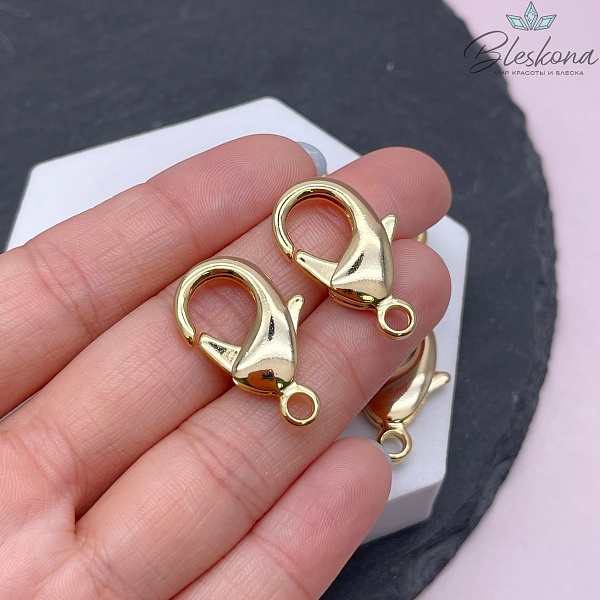 27 мм Цвет золото, Замок округлый 