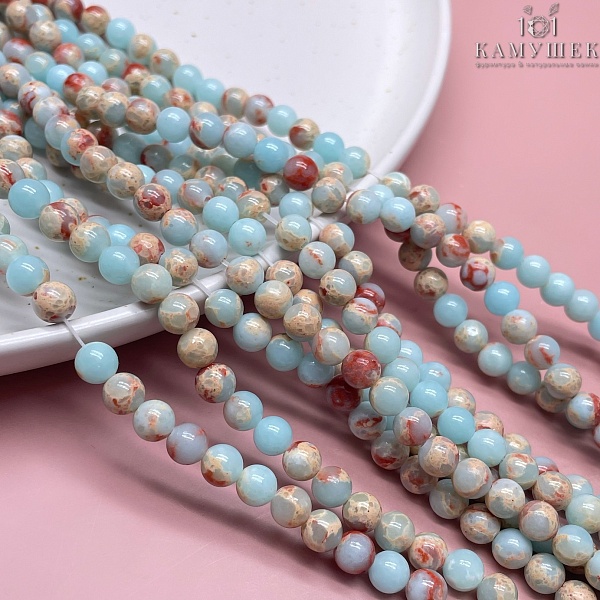 Варисцит голубой имитация 6 мм