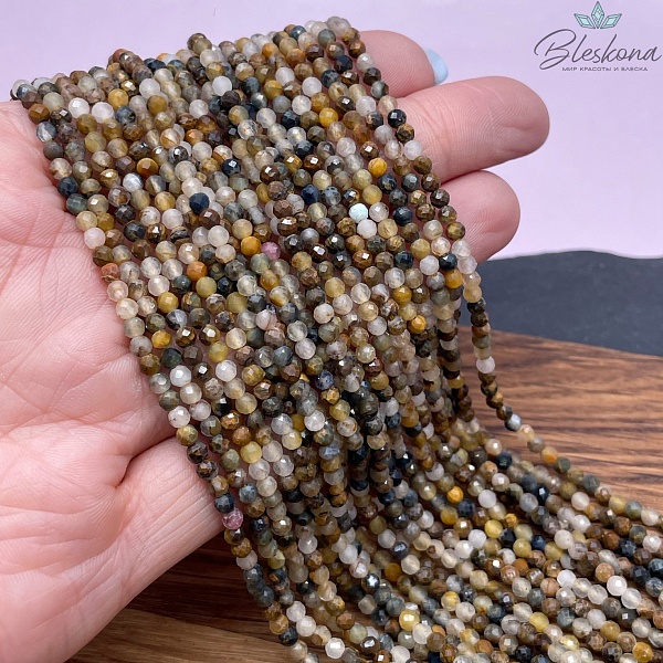 Петерсит алмазная огранка №1 3 мм