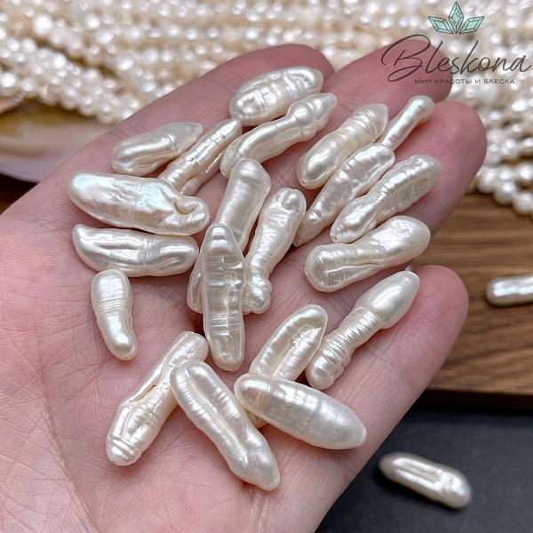 Жемчуг Бива белый штучно 18-23 мм