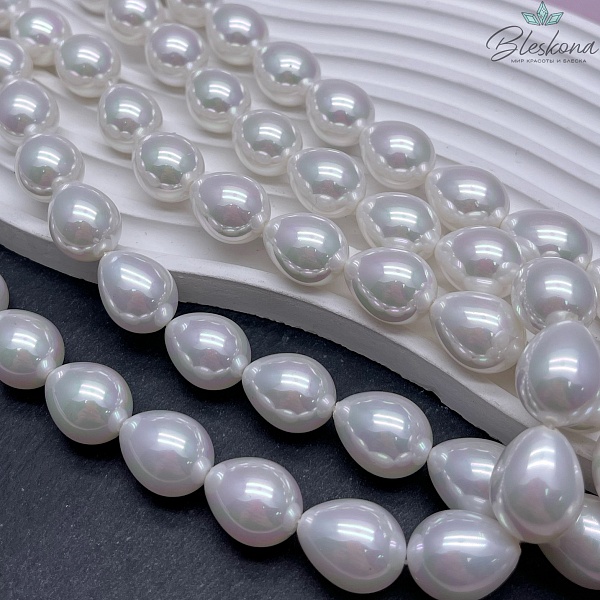 13,5*18 мм, Жемчуг Майорка капля