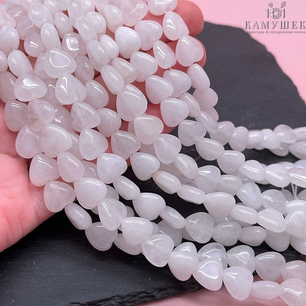 Сердца Кварц белый 10*10*5 мм