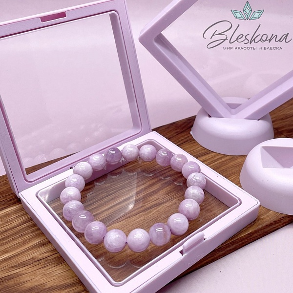 Прозрачный дисплей для украшений сиреневый 9 см