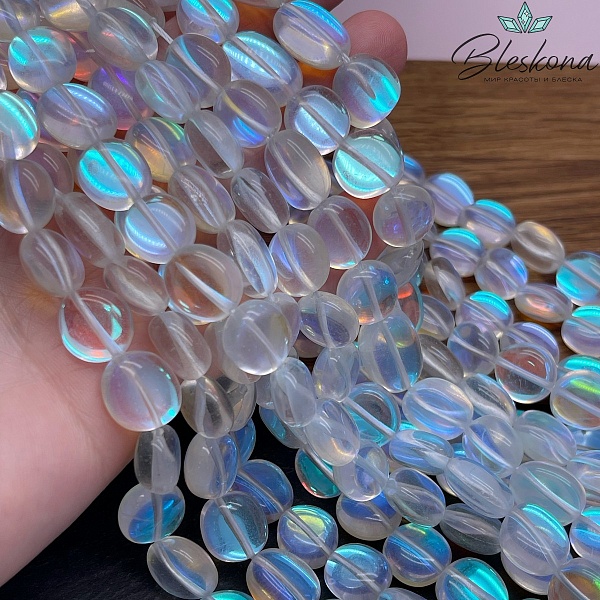 Опал прозрачный  фриформ (имитация) 11-13 мм