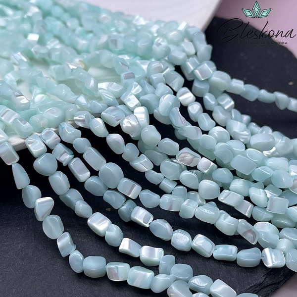 Перламутр тиффани галтовка (5-7)*(3-6) мм