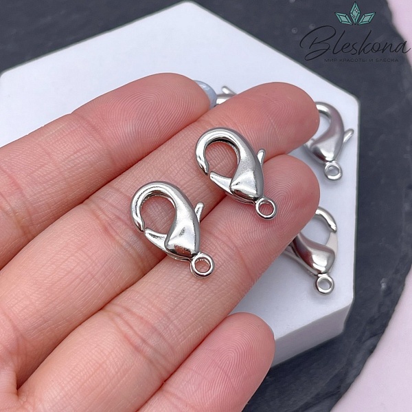 19 мм Цвет серебро, Замок округлый