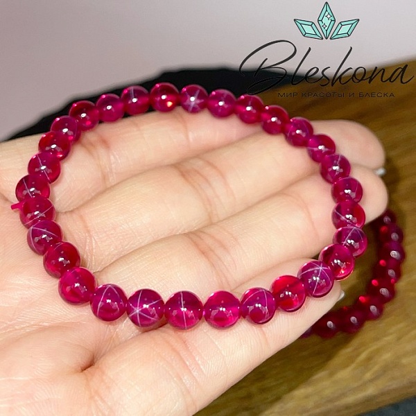 Рубин Star синтетический (имитация) сет 6 мм