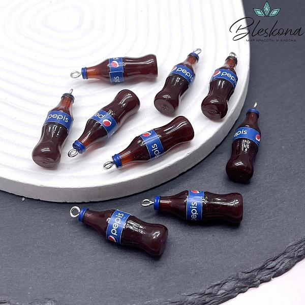 10*34мм, Цвет серебро, Подвеска Pepsi