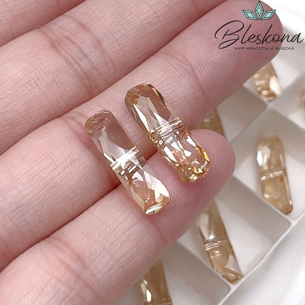 5534 Column One Hole 5*19 mm Crystal Golden Shadow