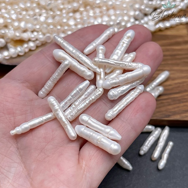 Жемчуг Бива белый №1 штучно 22-26 мм