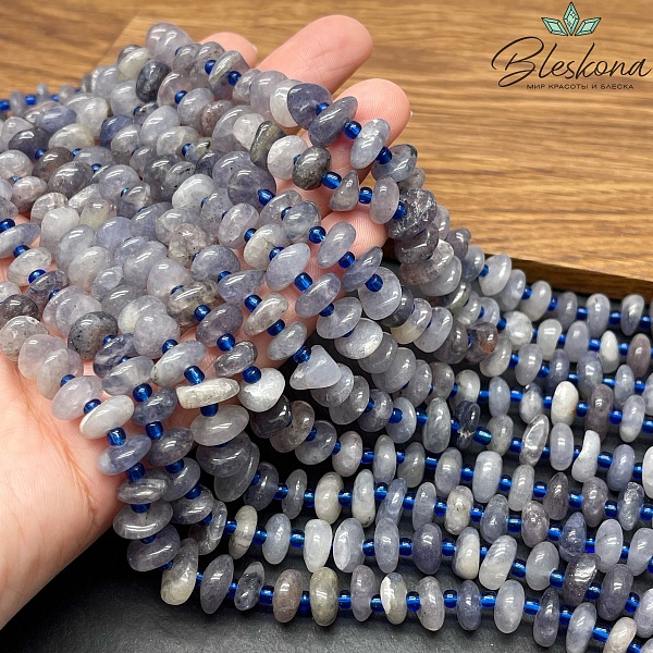 Иолит сколы шлифованные (3-5)*(7-11) мм