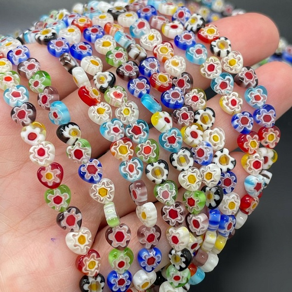 Муранское стекло  сердце 6 мм