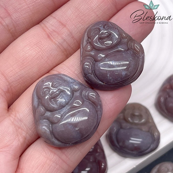 23*24 мм Подвеска Улыбающийся Будда (Хотэй) Агат Индийский