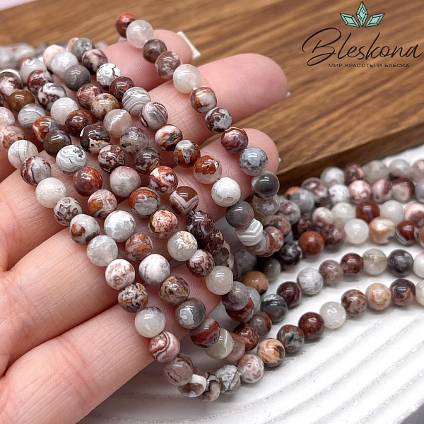 Агат Crazy lace 6 мм