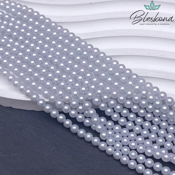 Жемчуг Майорка, цвет лавандовый перламутр №1 4 мм