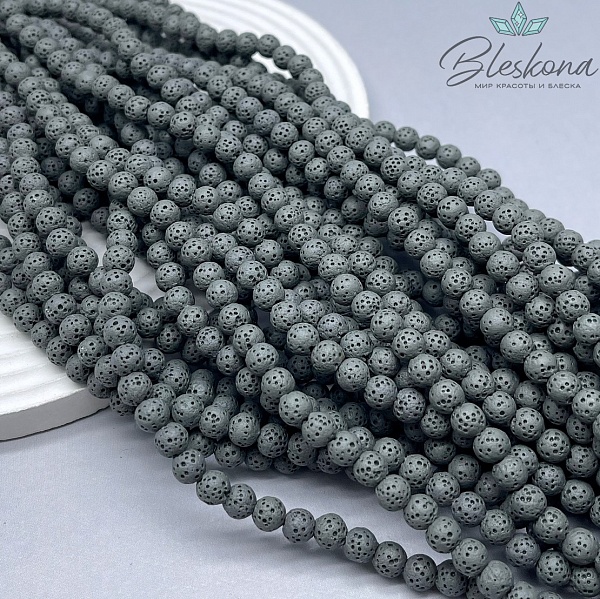 Лава Вулканическая темно- серая 6 мм