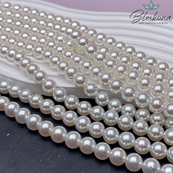 Жемчуг Майорка цвет жемчужный 10 мм