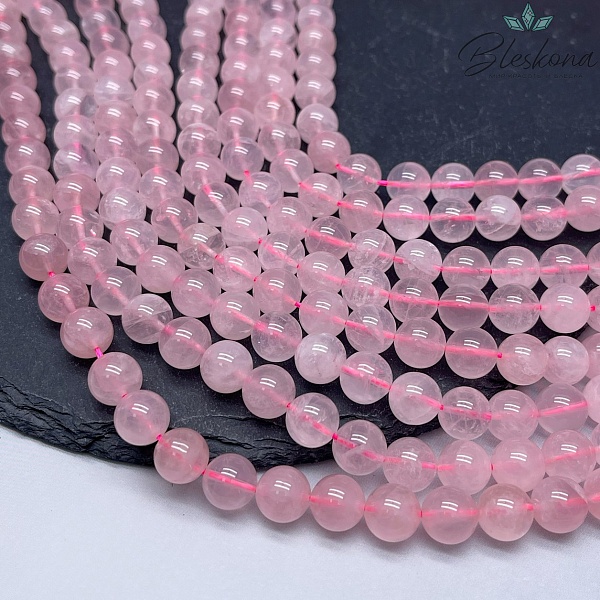 10 мм Мадагаскарский розовый кварц