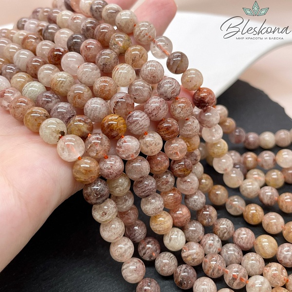  Кварц Фантомный коричневый 8 мм