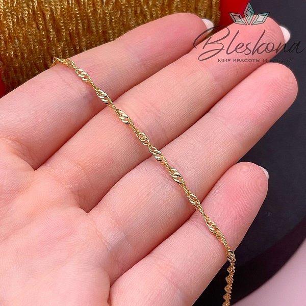 Цепь №27-1 цвет золото 1,5*2,5 мм