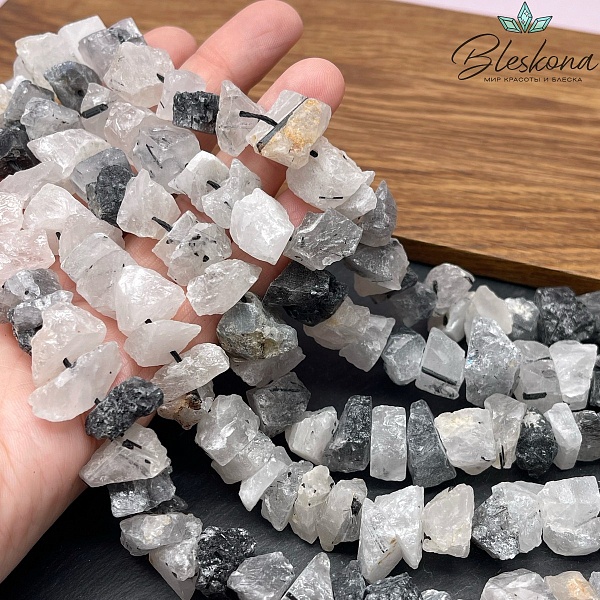 Кварц Турмалиновый куски (7-11)*(10-17) мм