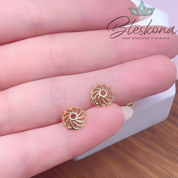 8 мм Цвет золото, Шапочка