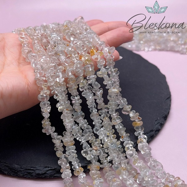 Крошка Топаз ширина бусин ~ 7-9 мм
