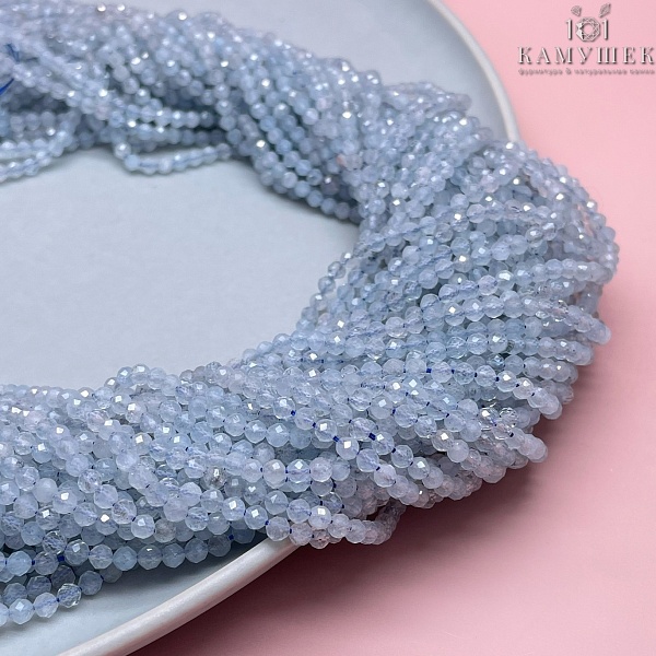 3,5 мм Аквамарин микроогранка №4