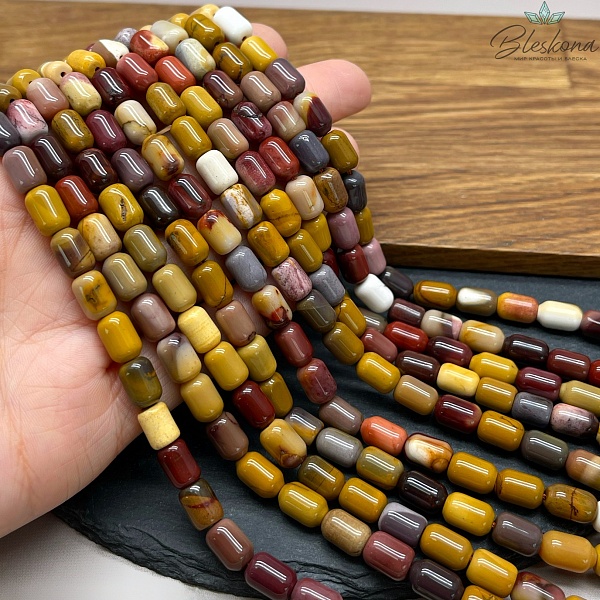 Яшма Мукаит бочата 6*9 мм