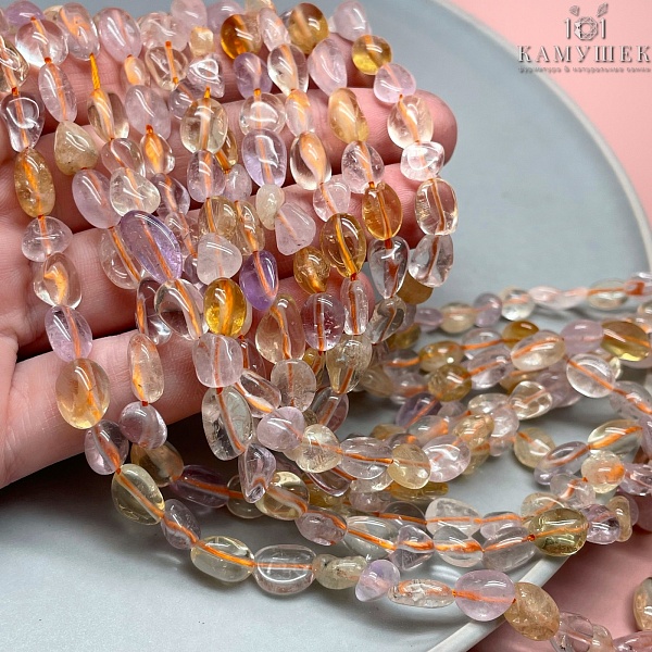 8-10 мм Микс кварцев галтовка №4