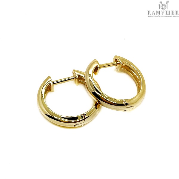 17,5мм  Цвет золото, Швензы бублик Конго Люкс