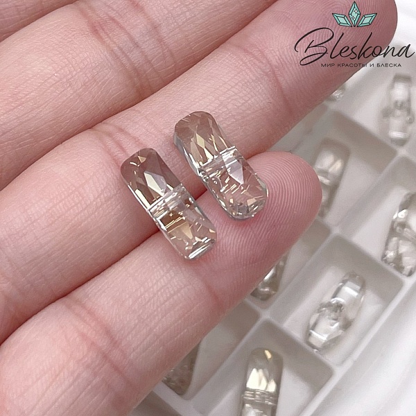 5534 Column One Hole 5*15 mm Crystal Silver Shade