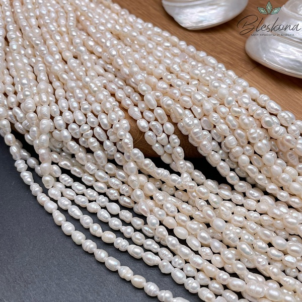 Жемчуг рис белый 3,5-4 мм