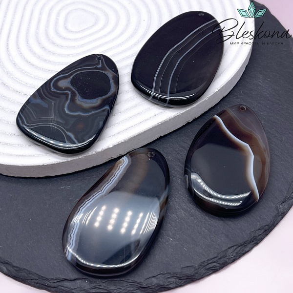 Подвеска фриформ Агат (55-71)*(38-48) мм