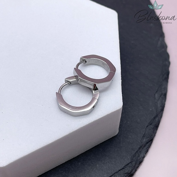 15 мм Цвет серебро, Швензы конго многоугольник