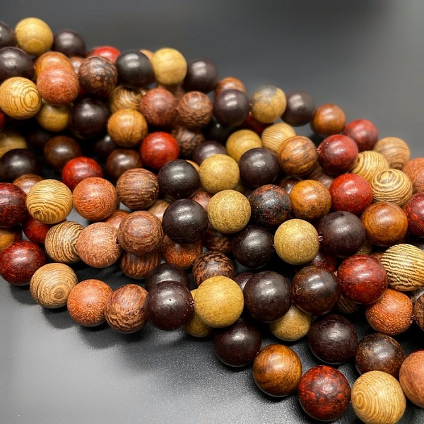 10 мм, Деревянные бусины микс №1