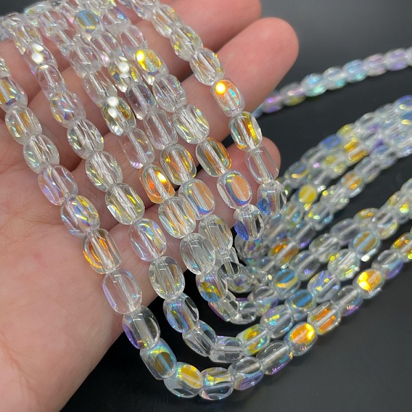 5*7,5 мм Стекло Lux, бочата, цвет AB 