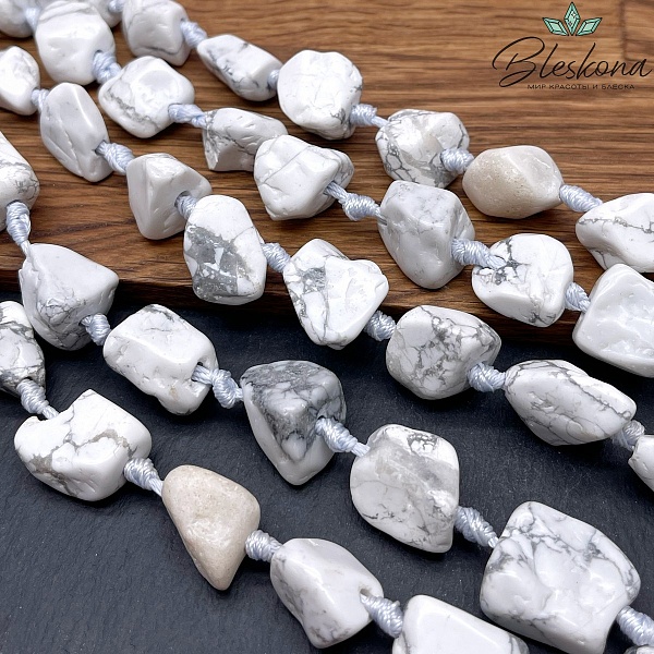 Магнезит (Говлит) куски шлифованные (15-21)*(13-18) мм