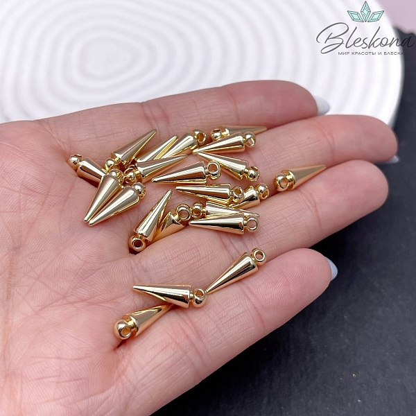 15*5 мм Цвет золото, Подвеска шип