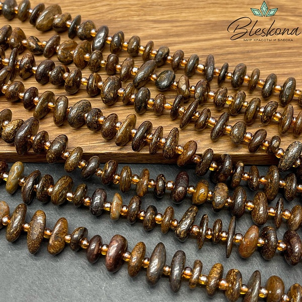 Бронзит сколы шлифованные (2-4)*(8-11)