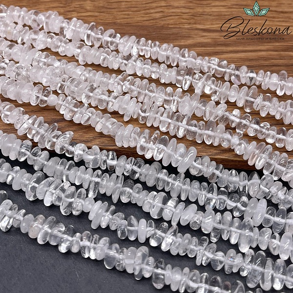 Горный хрусталь сколы шлифованные (2-4)*(6-12) мм