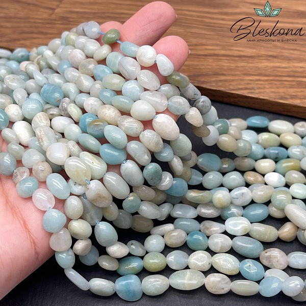 Амазонит галтовка (8-10)*(6-7) мм