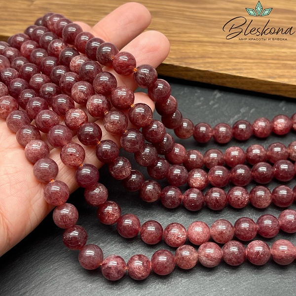  Кварц клубничный 8,5 мм №2 