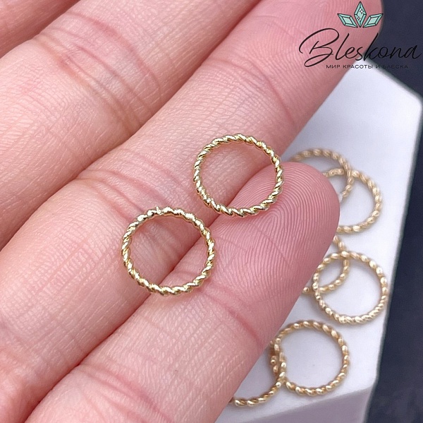 Соединительный элемент, Цвет золото 10 мм 