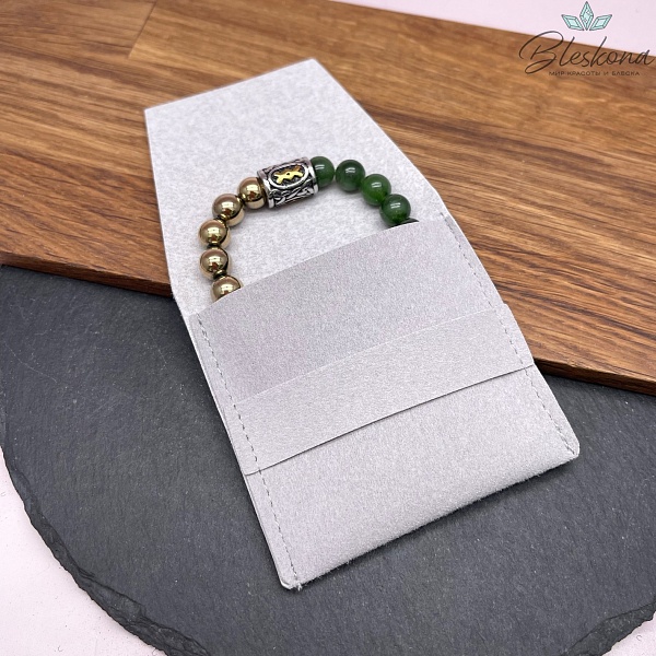 Мешочек- Конверт бархат Серый 7 см 