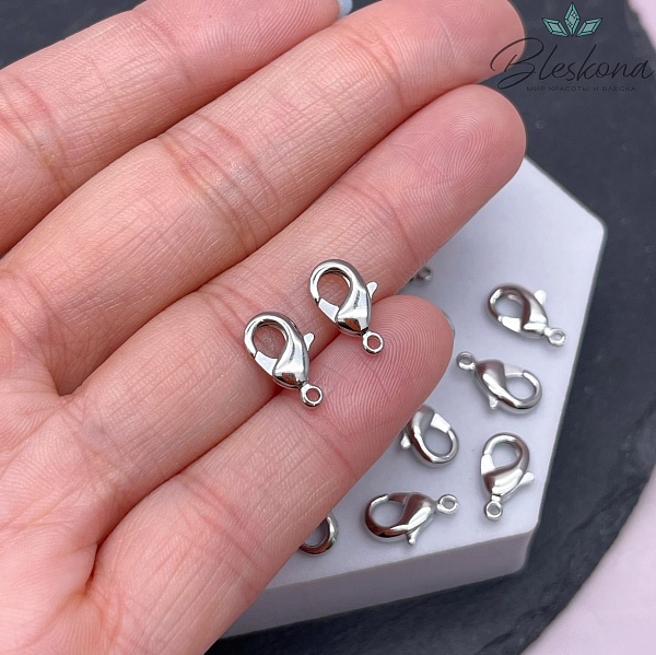 12 мм Цвет серебро, Замок округлый 