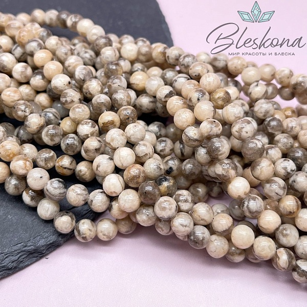 Зебровый полевой шпат 6 мм